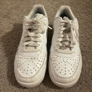 White & Iridescent Nike Air Force Sneakers